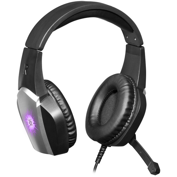 Ігрові навушники Defender X-Skull з мікрофоном і регулятором гучності (Black-Grey) Вінниця - фото 7