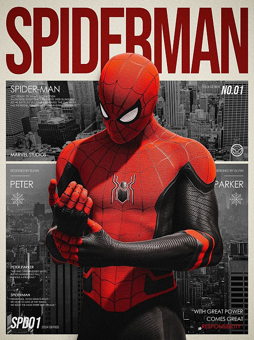 Оверсайз футболка Spider-Man | Чорна футболка з принтом Людина-павук | Marvel Style Чернівці - фото 3