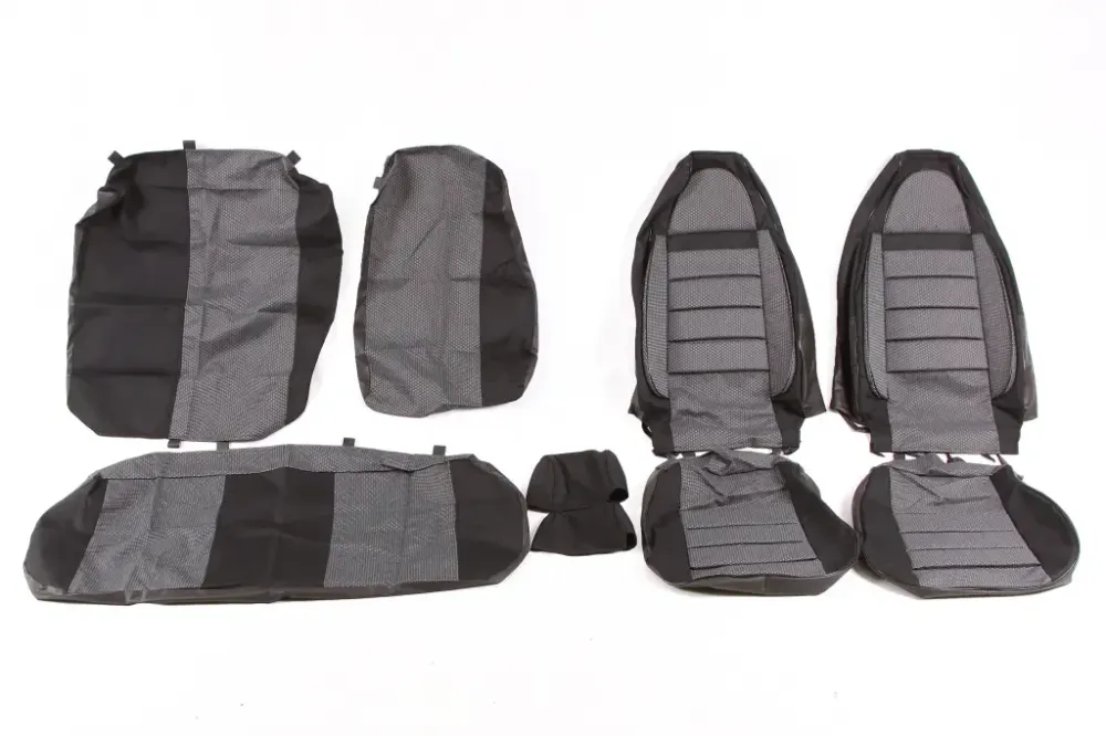 Чехли на сидіннях Lanos Avto-fortuna Пілот з паралоном сірі Вінниця - фото 1