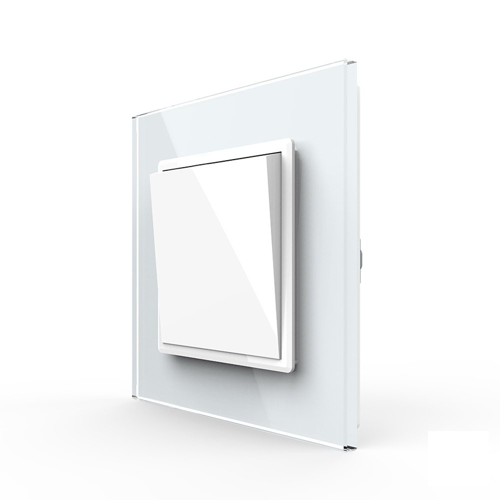 LIVOLO Кнопковий вимикач без фіксації Дзвінковий вимикач Імпульсний вимикач Livolo білий скло ( Коломия - фото 9