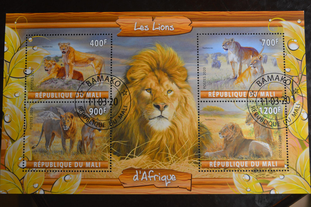 Мали. Марки. Фауна. Блок. 2020 год (В-2) Полтава - изображение 1