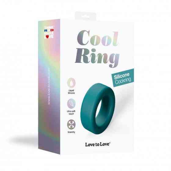 Эрекционное кольцо широкое Love To Love COOL RING - TEAL ME Sex Aura Киев