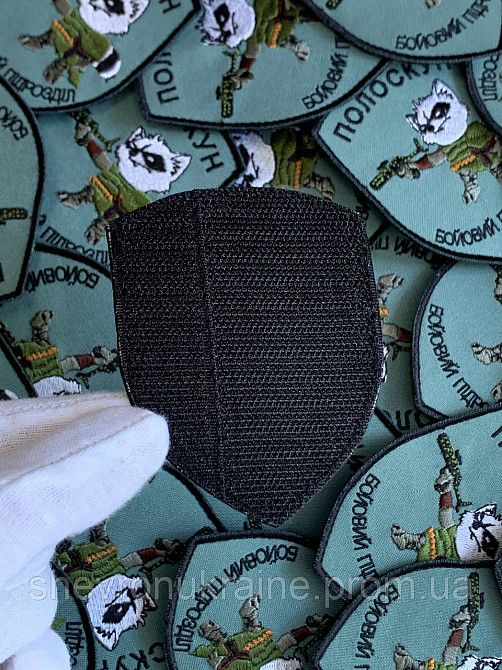 Шеврон ПОЛОСКУН (Форма щит. На липучці) Розмір 9x7см Київ - фото 7