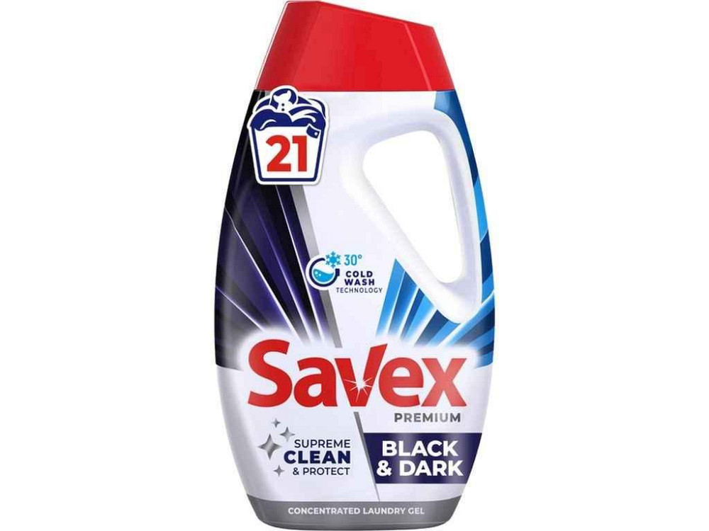 Гель для прання 945мл конц. Premium Для Чорного і темного Blackdark ТМ SAVEX Київ - фото 1