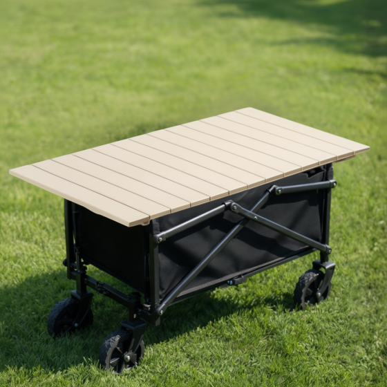 Комплект тележка кемпинговая с столешницей 87х54 см складные для перевозки, универсальная для походов за продуктами,на 48 л Каменец-Подольский