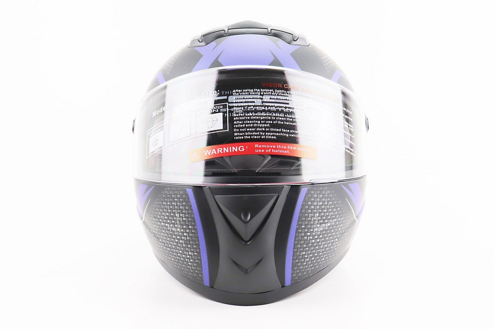 Шолом інтеграл, закритий+окуляри BLD-М61 S (55-56см), ЧОРНО-СИНІЙ Киев - изображение 4