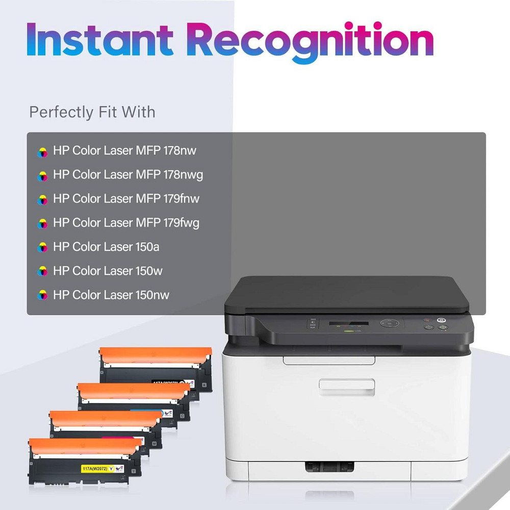 Комплект совместимых картриджей HP 117A W2070A W2071A W2072A W2073A для HP Color Laser 150/178/179 Днепр - изображение 2