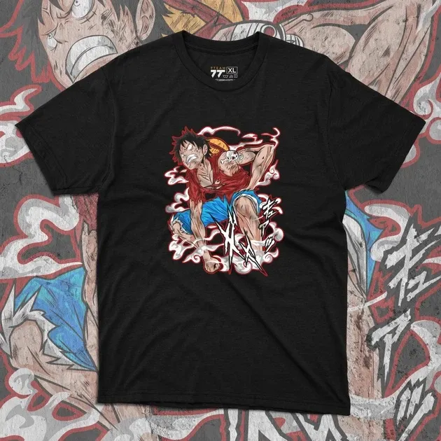 Футболка для підлітка хлопчика з принтом Ван Пис Gear 2 Розмір 160 Anime10201 Дніпро - фото 1