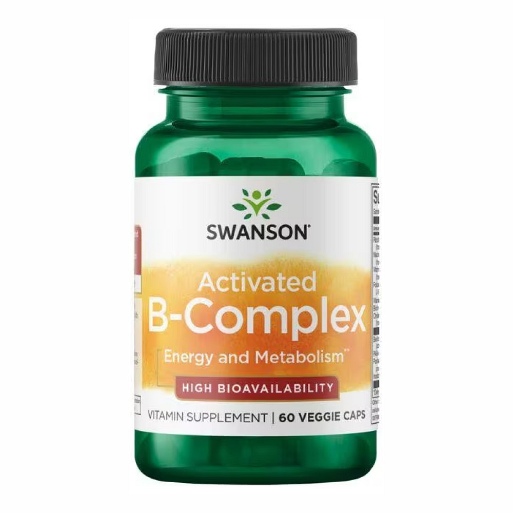 Комплекс вітамінів групи B Swanson B-Complex High Bioavailability - 60 veg caps Луцьк - фото 1