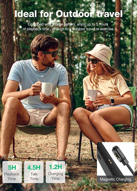 Окуляри: Blitz Wolf BW-G02, Сонцезахисні, гарнітура бездротові Навушники. Київ - фото 8