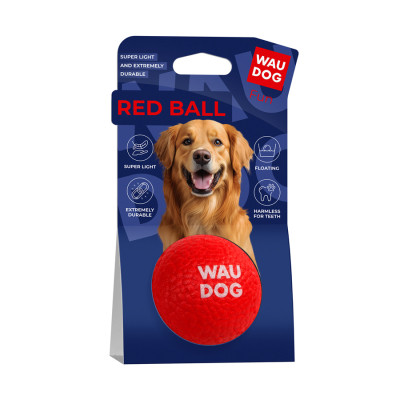 Іграшка для собак WAUDOG Fun Red Ball 70 мм (6001) Вінниця - фото 3