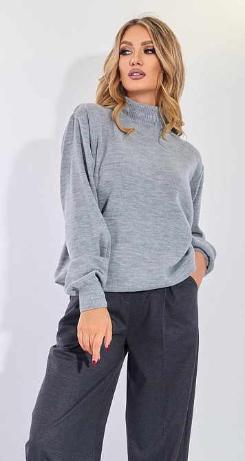 Джемпер свободный с высоким горлом (48-52) Киев - изображение 1