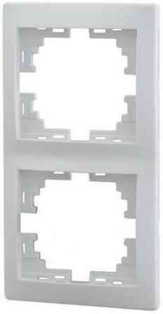 MIRA Рамка 2-а вертикальна метал сірий зі вставкою Lezard Харків