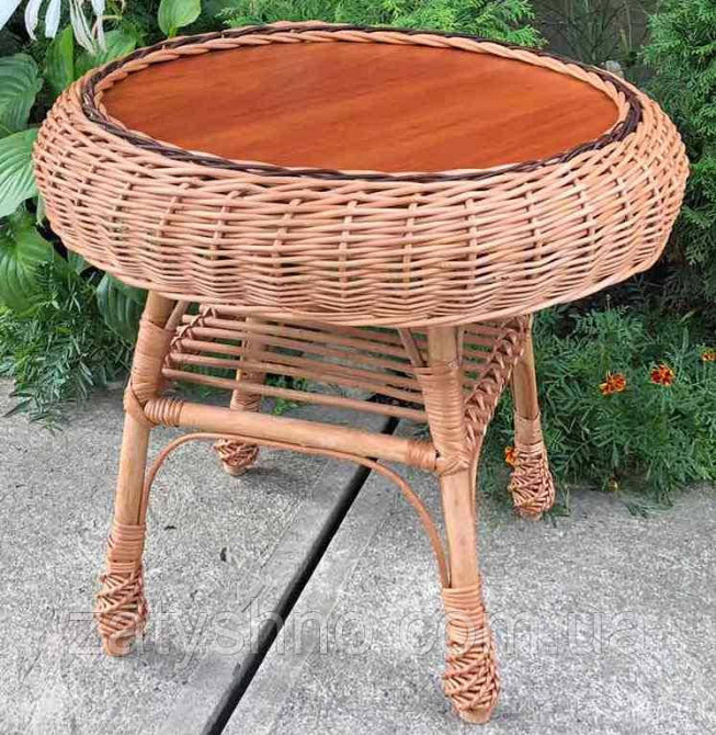 Журнальный стол из лозы (50*50) Киев - изображение 6