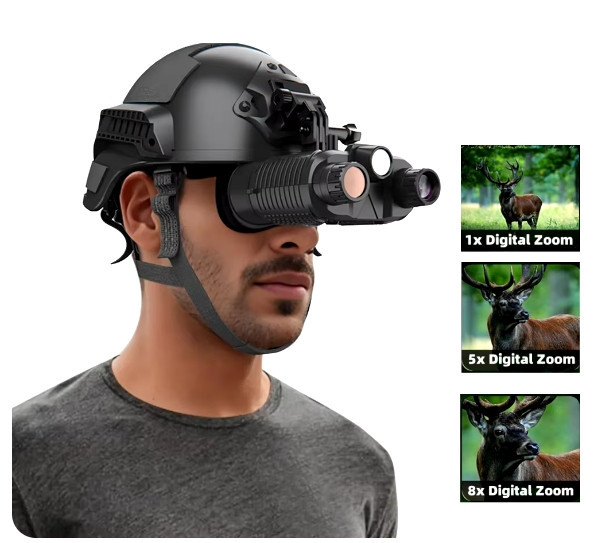 Цифровий бінокль нічного бачення NV8161 (до 400м у темряві) 1080P HD 8X з кріпленням FMA L4G24 та картою 128Гб Вінниця - фото 4