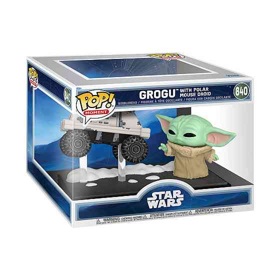 Ігрова фігурка Funko POP! Moment серії Мандалорець і Ґроґу - Ґроґу і Ремонтний дроїд MSE-6 Дніпро