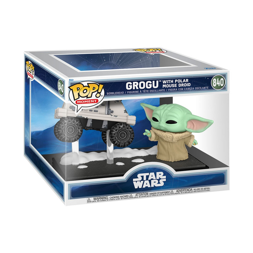 Ігрова фігурка Funko POP! Moment серії Мандалорець і Ґроґу - Ґроґу і Ремонтний дроїд MSE-6 Дніпро - фото 1