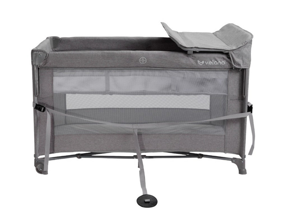 Ліжко-манеж дитяче з другим ярусом та пеленатором VELANO Tino, light grey Київ - фото 11