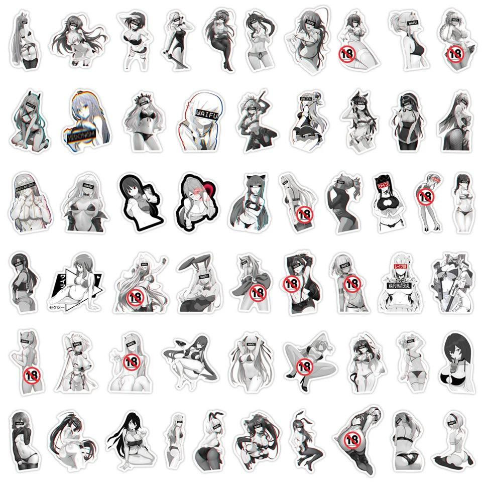 Наклейки Стикеры Waifu Аниме. Водонепроницаемые эстетические Аниме наклейки 18+ ( Аниме Хентай) Набо Киев - изображение 5
