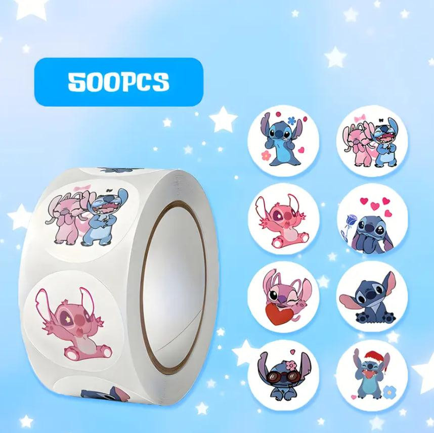 Набор виниловых наклеек (стикеров) Disney "Лило и Стич" (500шт. набор) стикербомбинг для телефона, н Київ - фото 1