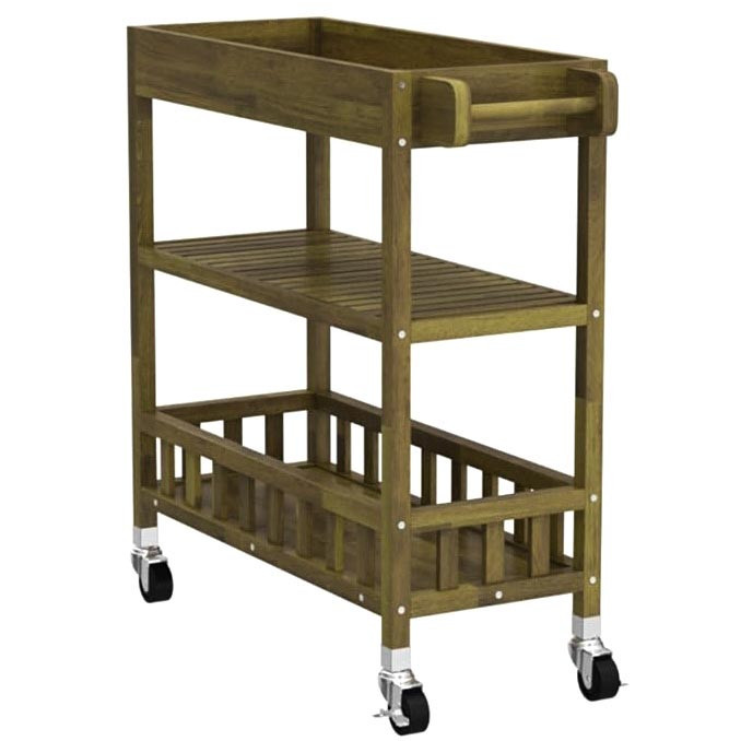 Етажерка для ванної на коліщатах "Одірена" рустикал Миколаїв - фото 1