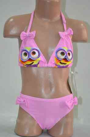 Дитячий роздільний купальник Міньйон рожевий 122 Київ