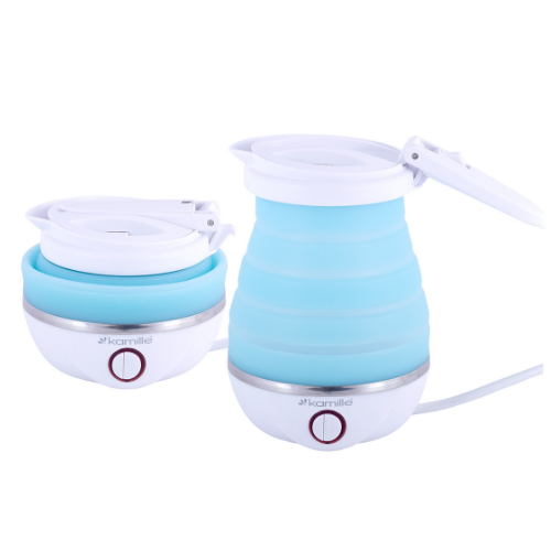Електрочайник 0,8л 750W силікон (диск) блакитний/білий 1724 KAMILLE Житомир - фото 5