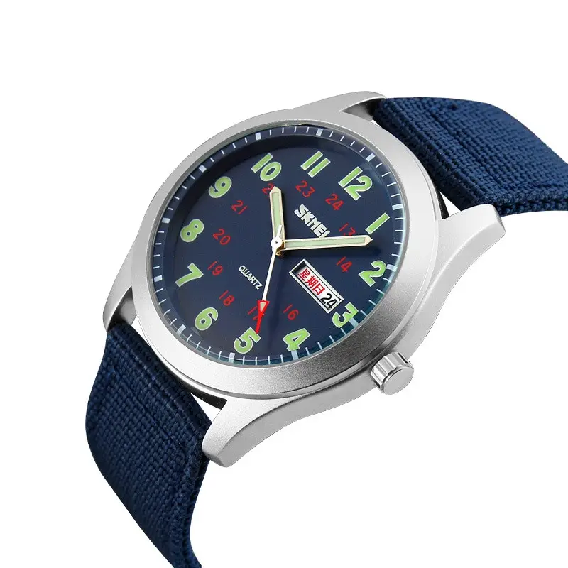 Мужские наручные классические часы Skmei 9112 (Синий) Киев - изображение 2