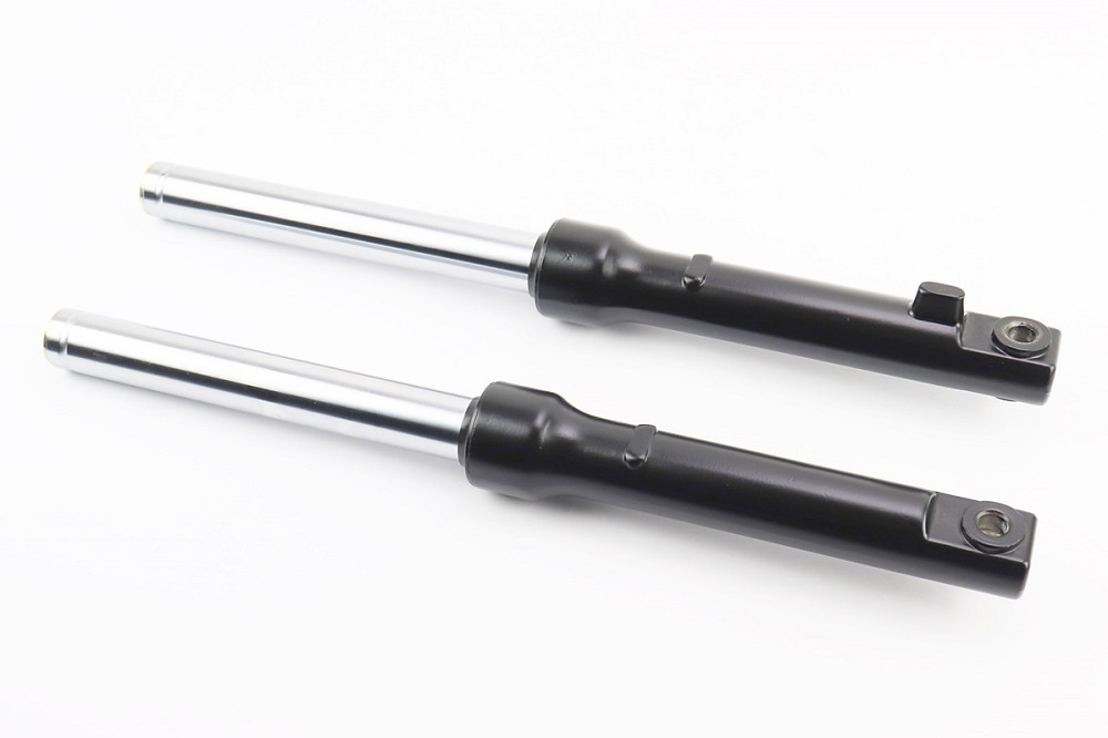 Амортизатор передній к-кт 2шт Honda DIO, 395мм (під бараб. гальм) Якісні, ЧОРНИЙ Київ - фото 1