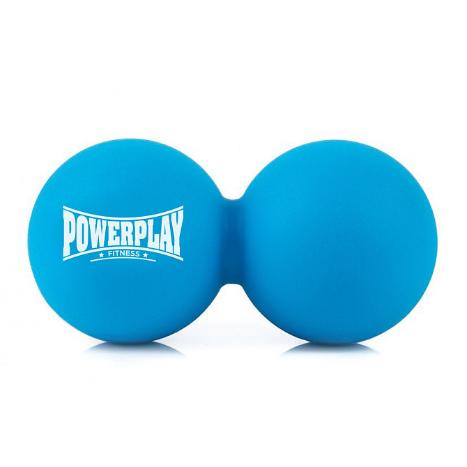 Масажний силіконовий подвійний м'яч PowerPlay PP-4355 Silicone Lacrosse Peanut Ball (6.3*12.6см.) Си Каменское - изображение 1