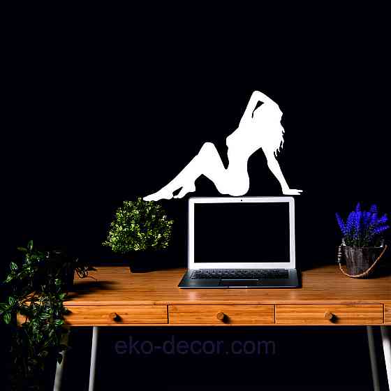 Декоративное настенное Панно «Стриптиз», Декор на стену 70*48 см, Белый Киев