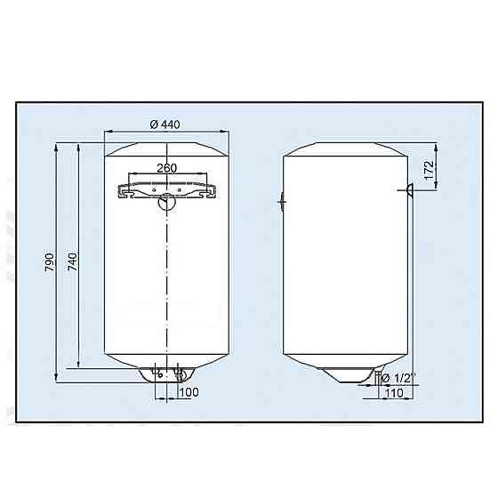 Водонагреватель LEOV LV Dry 80 l сухой тэн (19709) (000019709) Киев