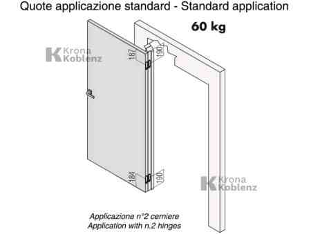 Прихована петля Koblenz ATOMIKA K 8000 HD хром матовий Київ