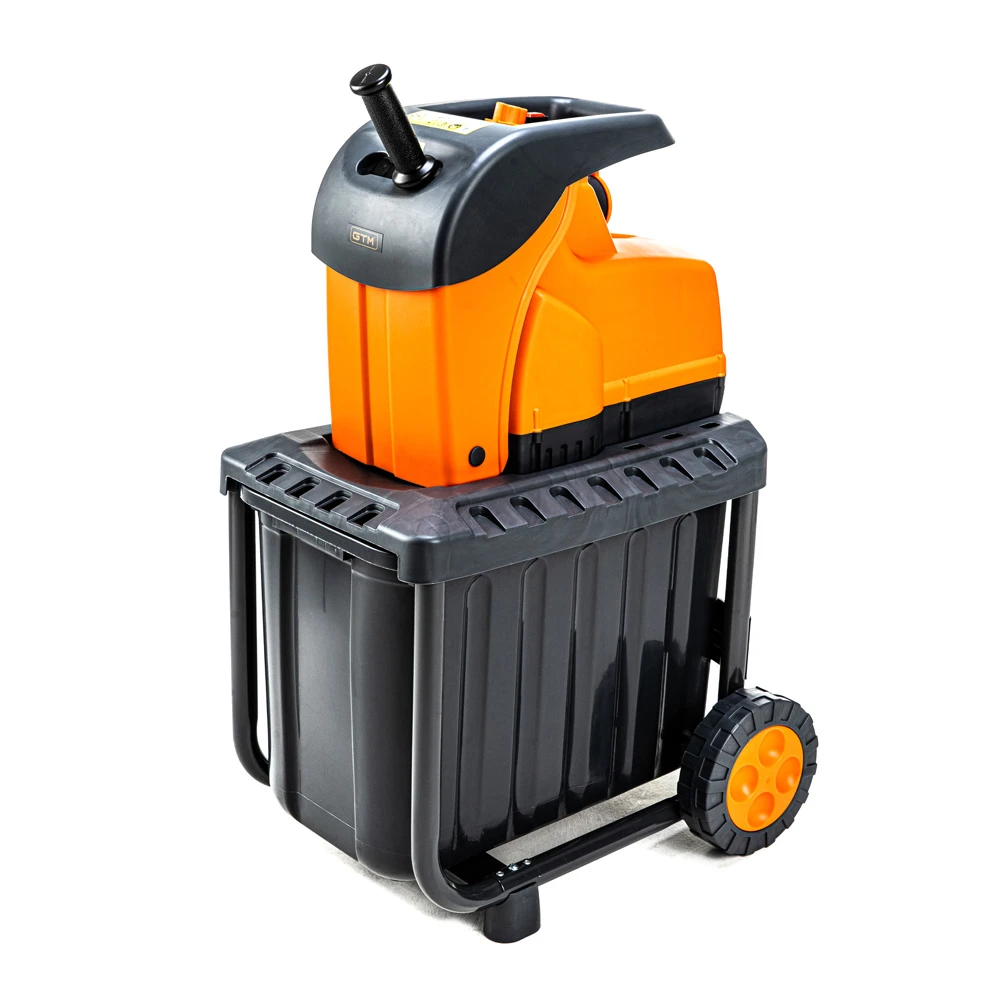 Садовий подрібнювач GTM DS2800/45 KIT + подовжувач 10м (DS2800/45_KIT+ext.cord : 2800 Вт, діаметр гілки 45 мм, ніж, контейнер 60 л Київ - фото 4