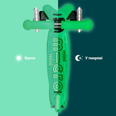 Самокат Micro Mini Deluxe Glow LED Крижаний лайм (MMD216) Винница - изображение 8