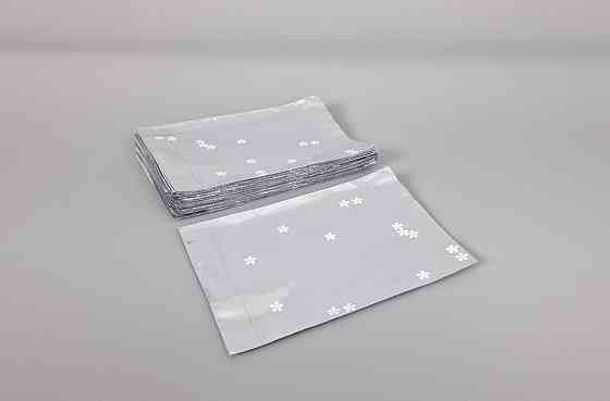 Пакет с рисунком для упаковки подарков   (10*15) №53 фольгированный 