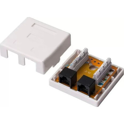 Комп&apos;ютерна розетка RJ45x2 UTP cat.5e Kingda (KD-WP6035-C5e) Вінниця - фото 2