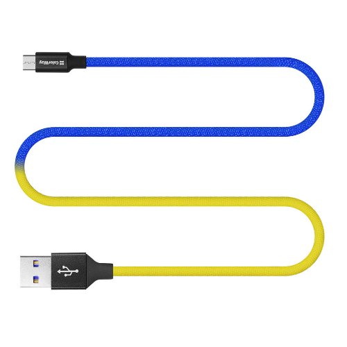 Кабель USB MicroUSB ColorWay CW-CBUM052-BLY 2,4A 1м синій/жовтий Житомир
