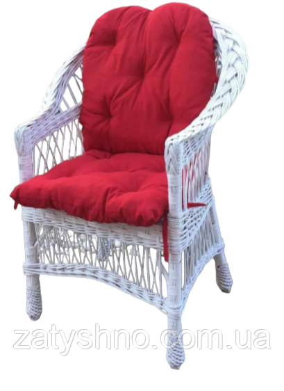 Кресло плетеное белое  из лозы Киев - изображение 1