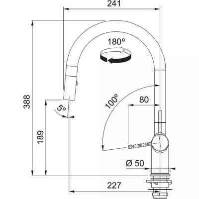 Смеситель Franke Active J (115.0653.404) Винница