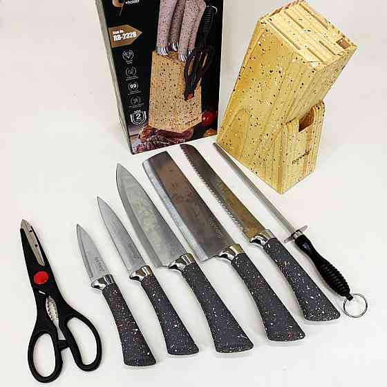 Набір ножів для кулінарних завдань, Красиві кухонні ножі, Комплект гострих ножів для кухні YD-35 Івано-Франківськ