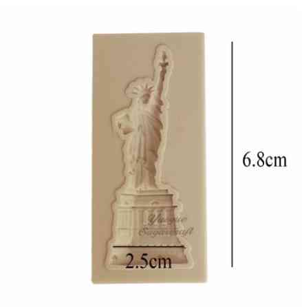 Молд силиконовый Статуя свободы 68 на 25 мм серый Киев