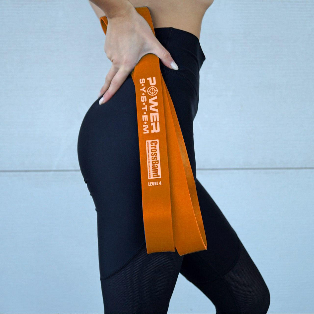 Еспандер-петля (гумка для фітнесу і кроссфіту) Power System PS-4052 CrossFit Level 2 Orange (опір 10-35 кг) Каменское - изображение 8