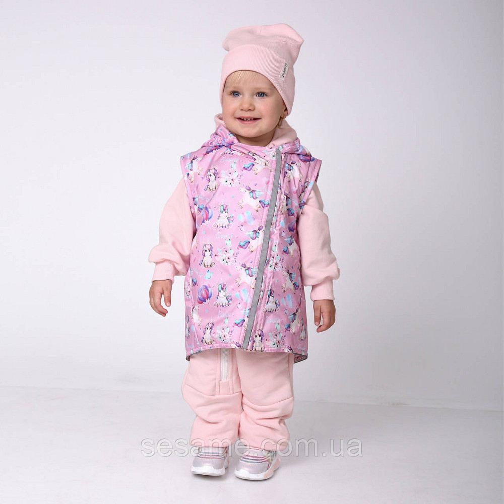 Дитяча Куртка-жилетка 2 в 1 демісезонна Єдинороги Харків - фото 8