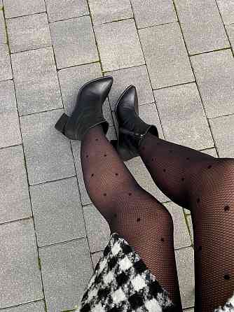 Черевики жіночі No brend 4057 чорні (весна-осінь, шкіра натуральна) (6126) Коломия