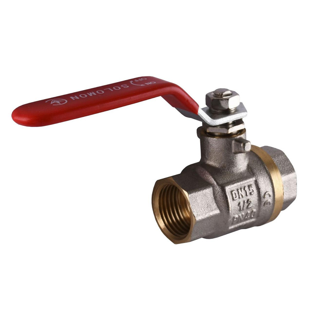 Кран шаровый прямой SOLOMON 1/2″ ВВ КР PN40 B1001 (000015014) Киев - изображение 1