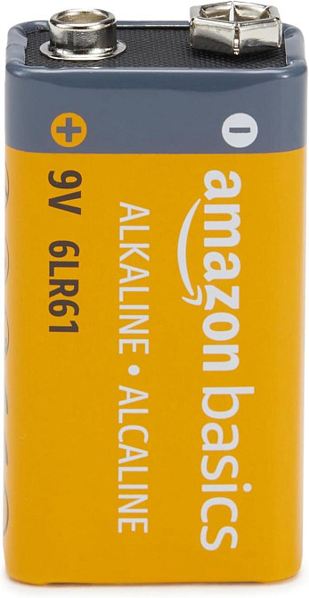 Батарейки Amazon Basics 9V 6LR61 сріблясті алкалінові 4 шт 5 років зберігання для датчиків диму пультів приладів Київ - фото 3