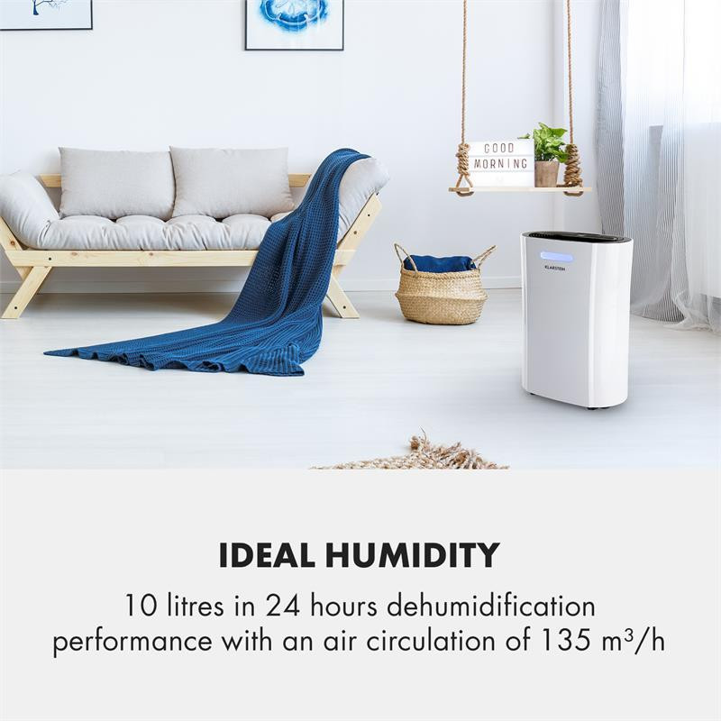 Осушувач AeroDry 10 265 Вт 10 л/д 135м3/год 25 м2 DrySelect 37дБ білий (Німеччина, читати опис) Рівне - фото 2