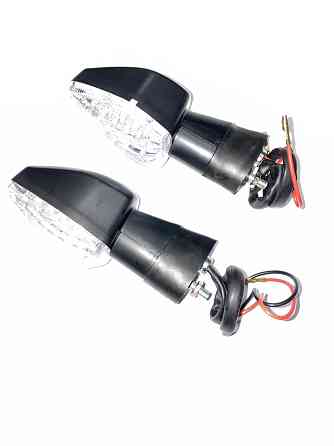 Поворот світлодіодний, човен (25 LED, чорний, біле скло) JS Київ