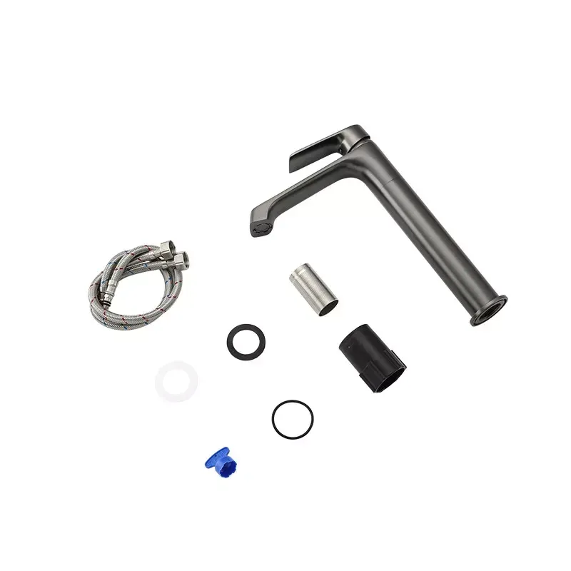 Смеситель для раковины высокий Frap F1071-29 графит Киев - изображение 4